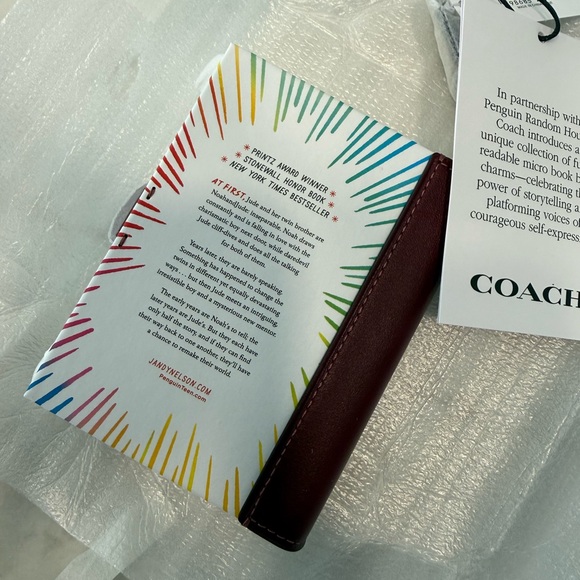 COACH I'll Give You The Sun By Jandy Nelson book charm 
NWT - Picture 6 of 8